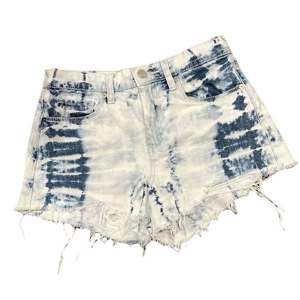 BLANK NYC TIE DYE JEAN CUT OFF SHORTS size 25